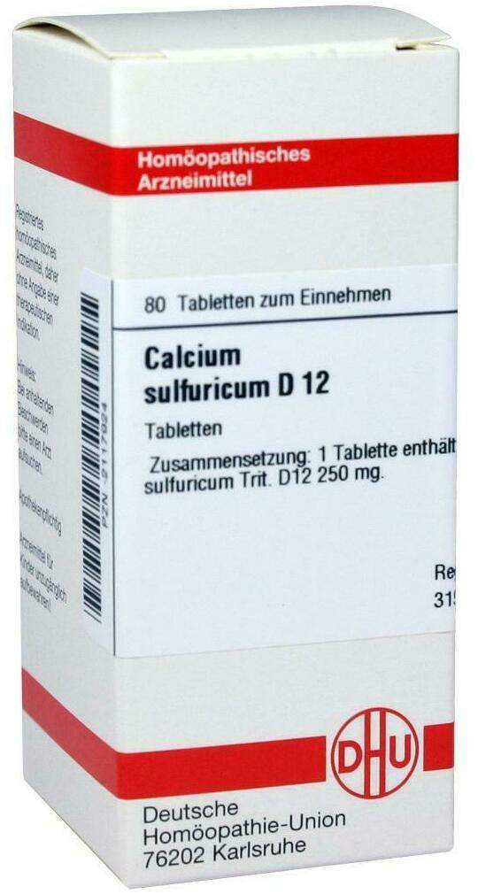 Dhu Calcium Sulfuricum D12 80 Tabletten