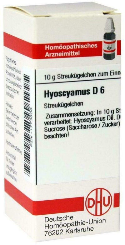 Dhu Hyoscyamus D6 10 G Globuli