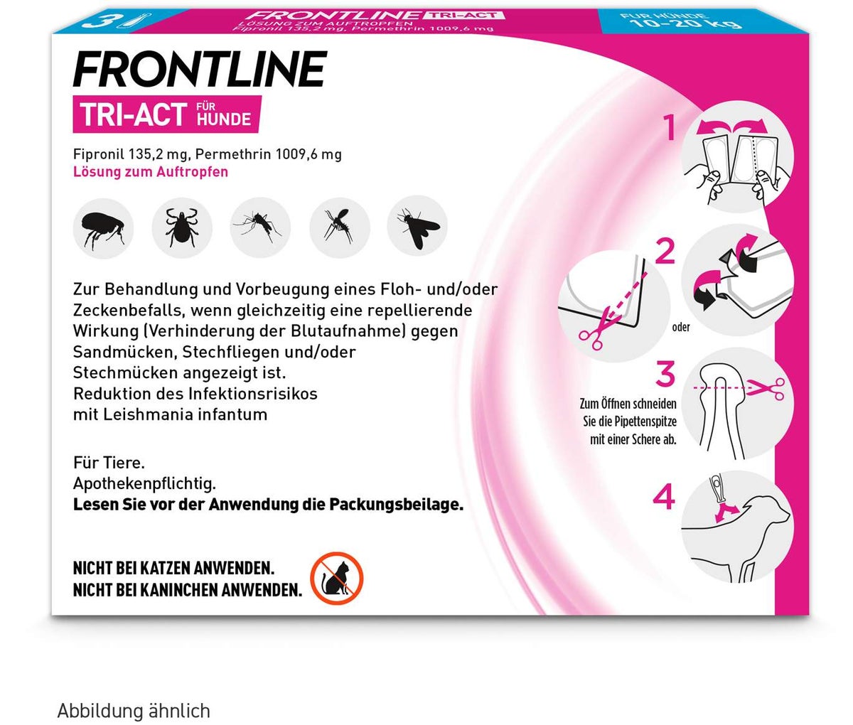 Frontline TRI-ACT Hund 10-20 kg 3 Pipetten