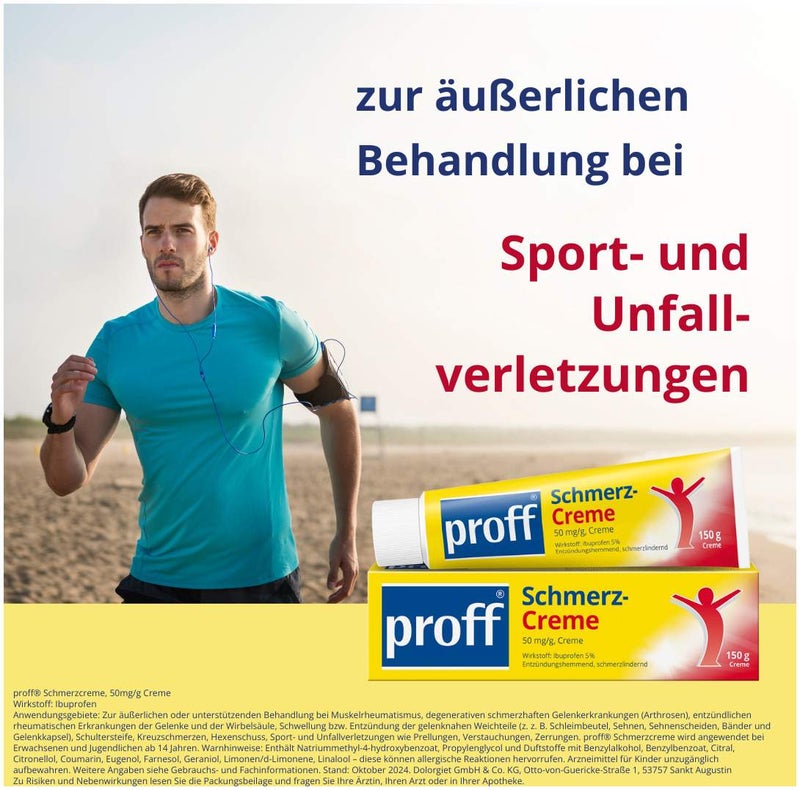 Proff Schmerzcreme 5% 150 g