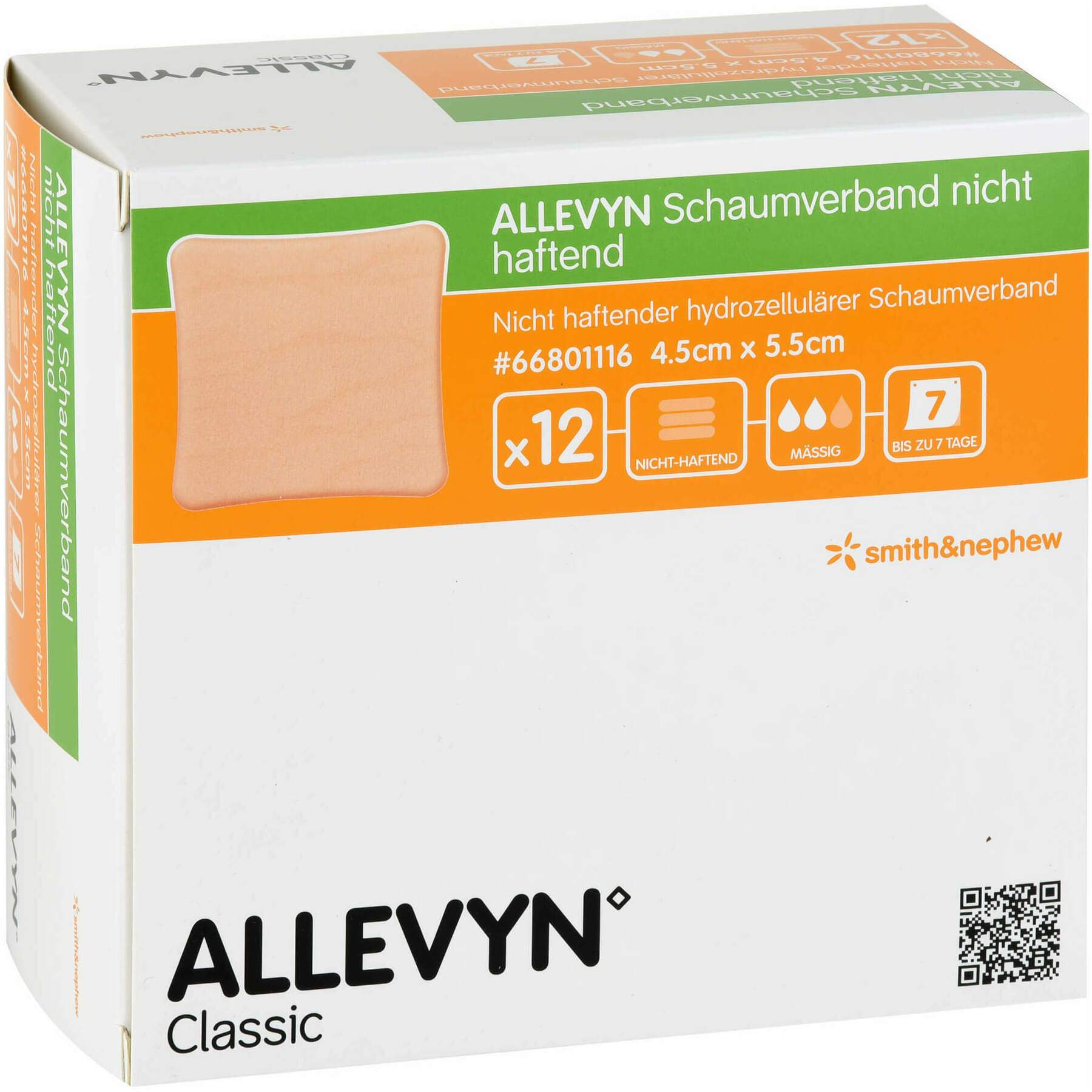 Allevyn Schaumverband 4,5x5,5 cm Nicht Haftend