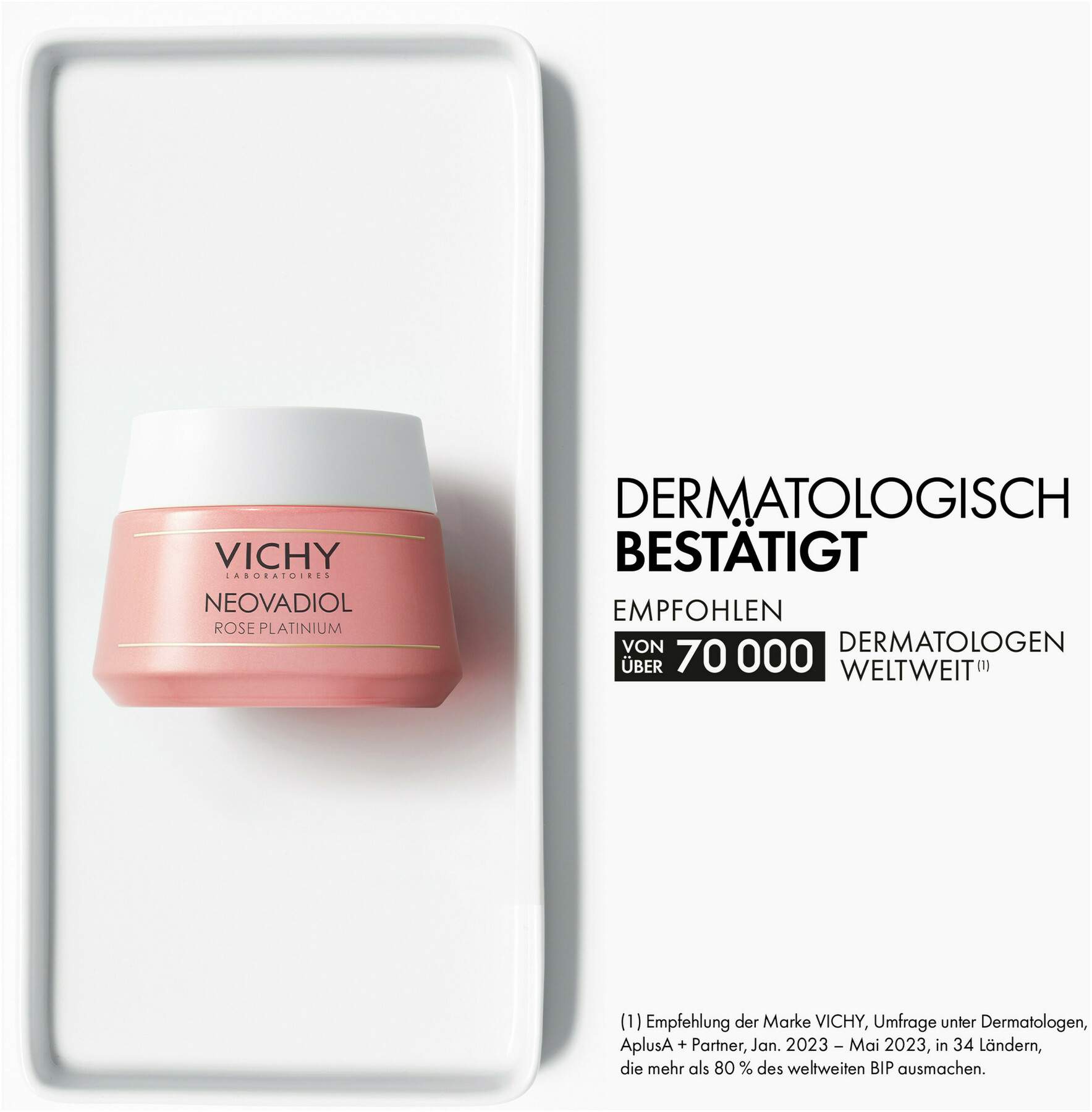 Vichy Neovadiol Rose Platinium 50 ml + gratis Kosmetiktasche