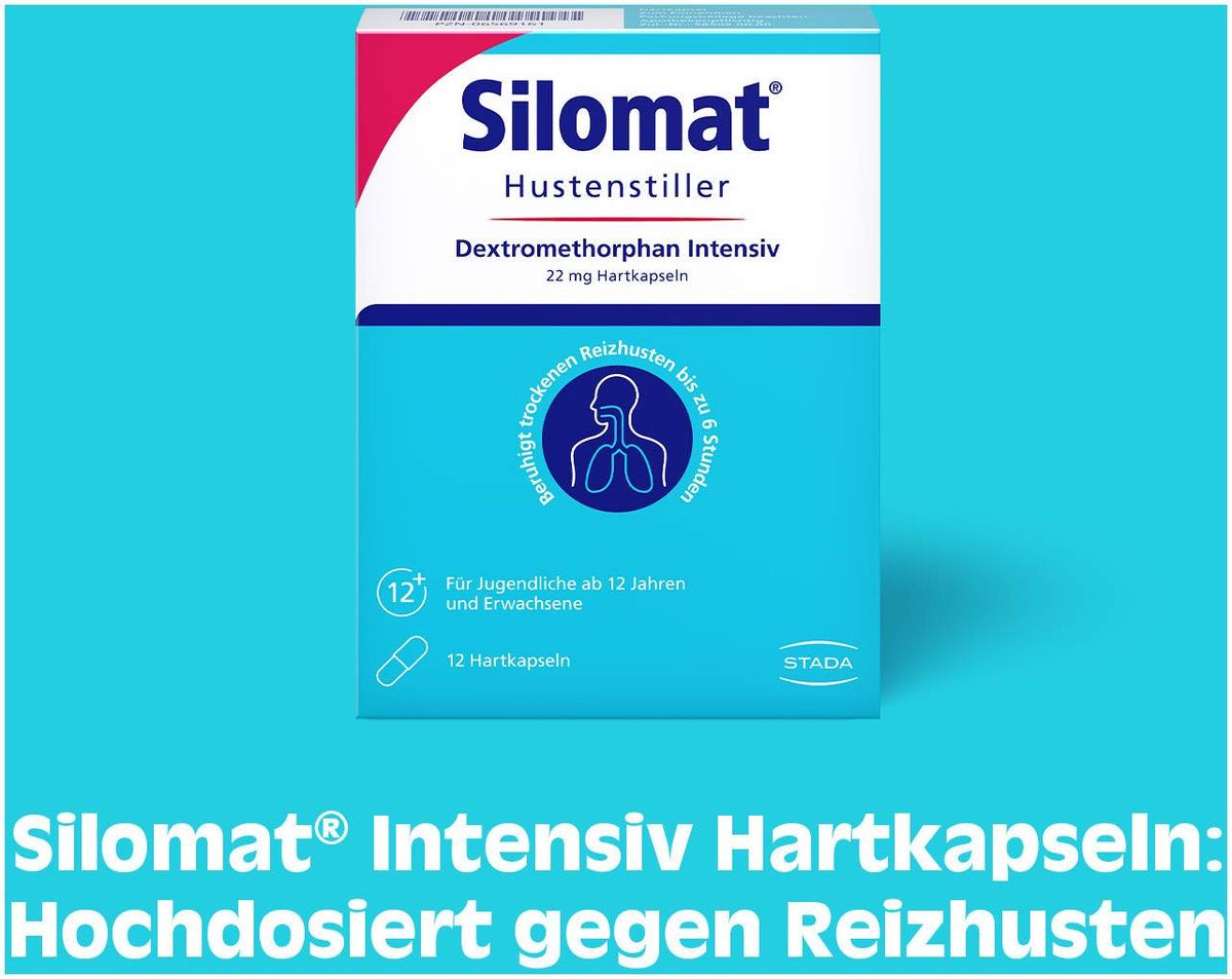 Silomat Hustenstiller Dextromethorphan Intensiv 12 Hartkapseln