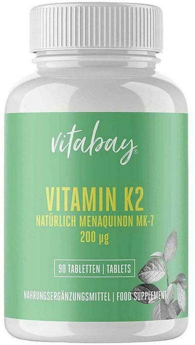 Vitamin K2 200 µg Mk-7 Vegan Hochdosiert 90 Tabletten
