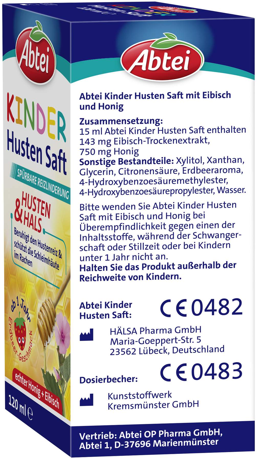 Abtei Kinder Husten Saft Eibisch und Honig 120 ml