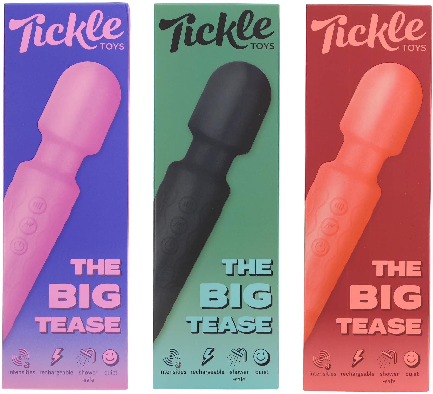 Tickle Toys Big Tease Vibrator, Hot Pink