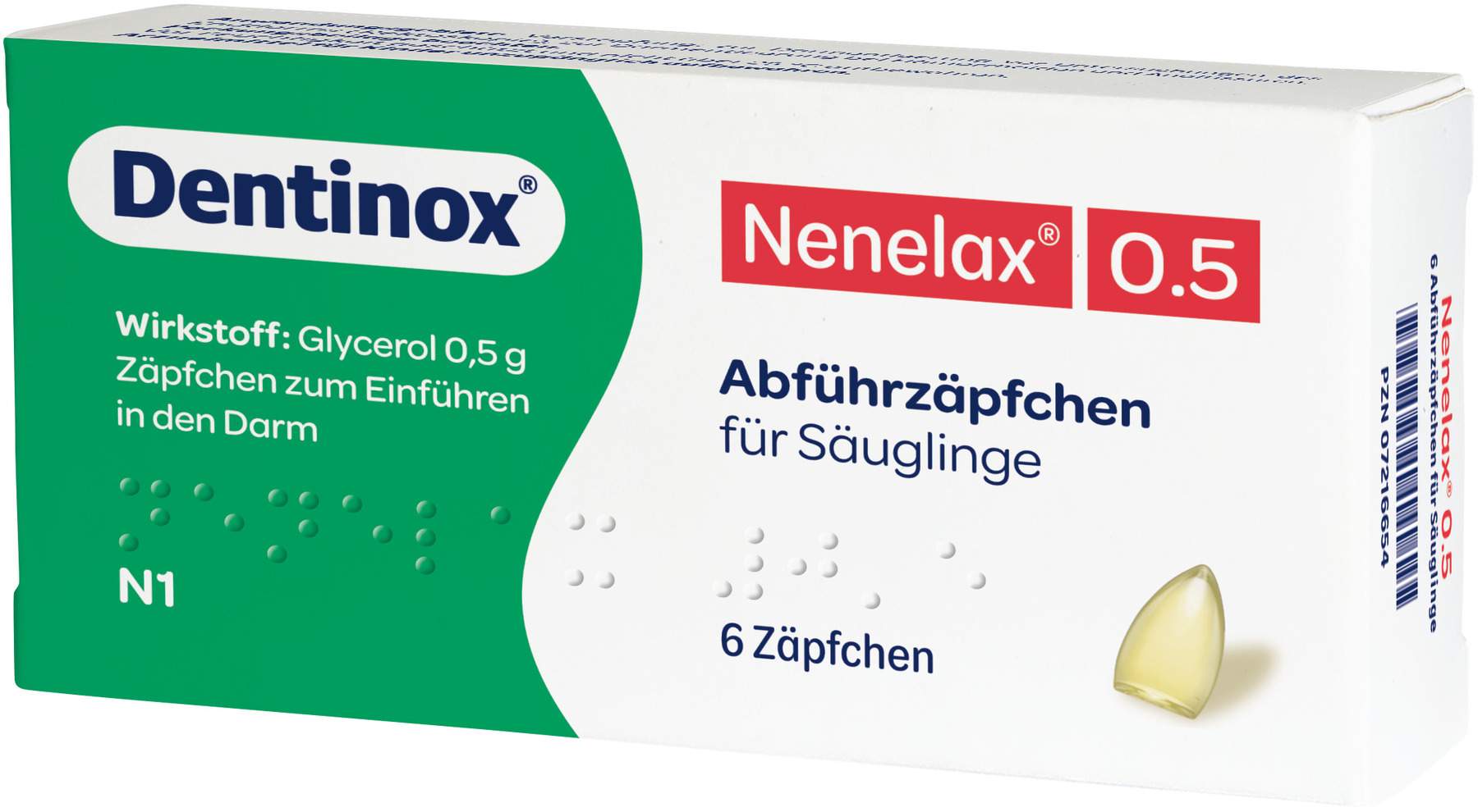 Nenelax 0.5 Abführzäpfchen Für Säuglinge 6 Stück