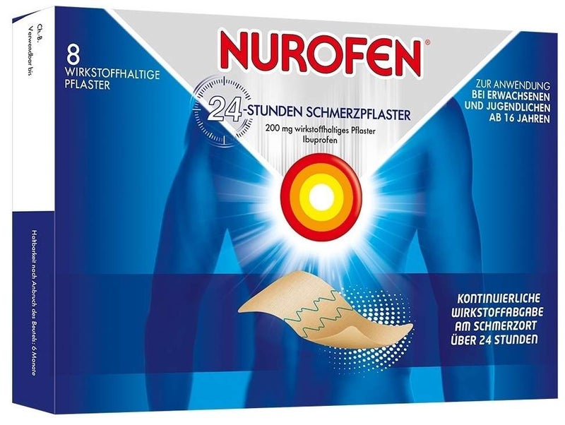 Nurofen 24-Stunden Schmerzpflaster 200 mg 8 Stück
