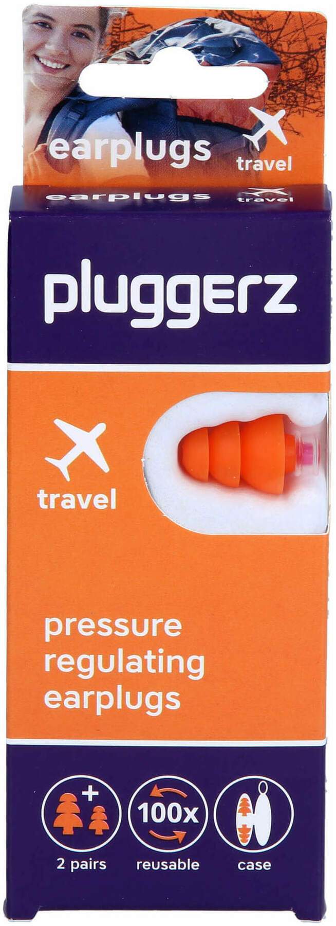 Pluggerz Earplugs Travel Erwachsene & Kids