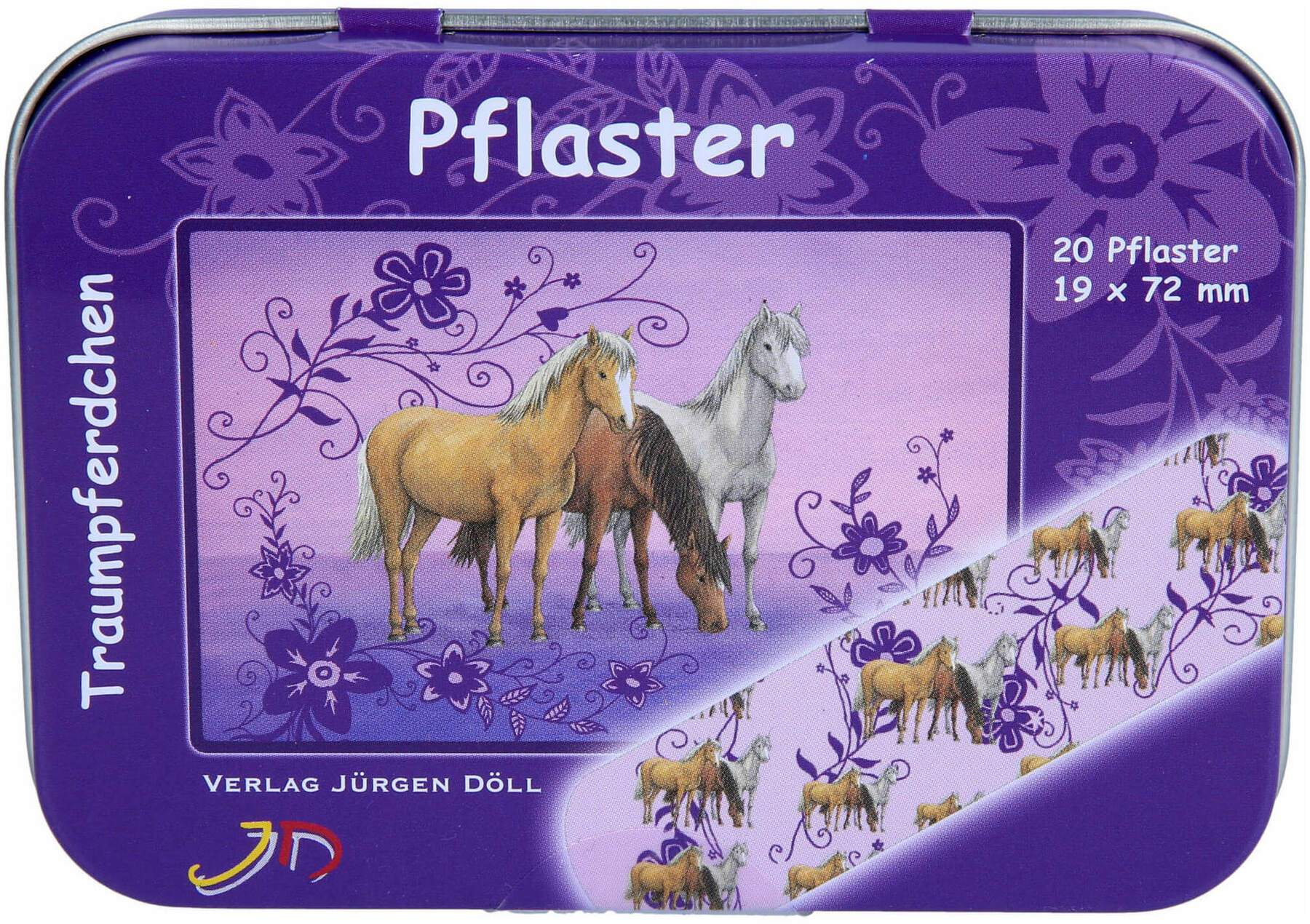 Kinderpflaster Traumpferdchen Dose Pflaster