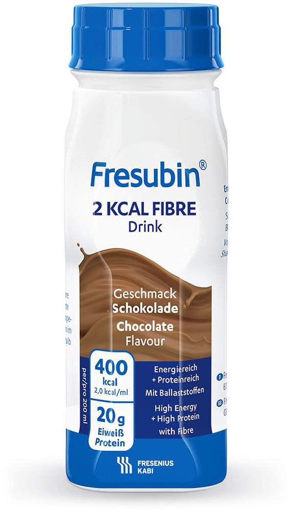 Fresubin 2 Kcal Fibre Drink Schokolade Trinkflasche 24 X 200 ml