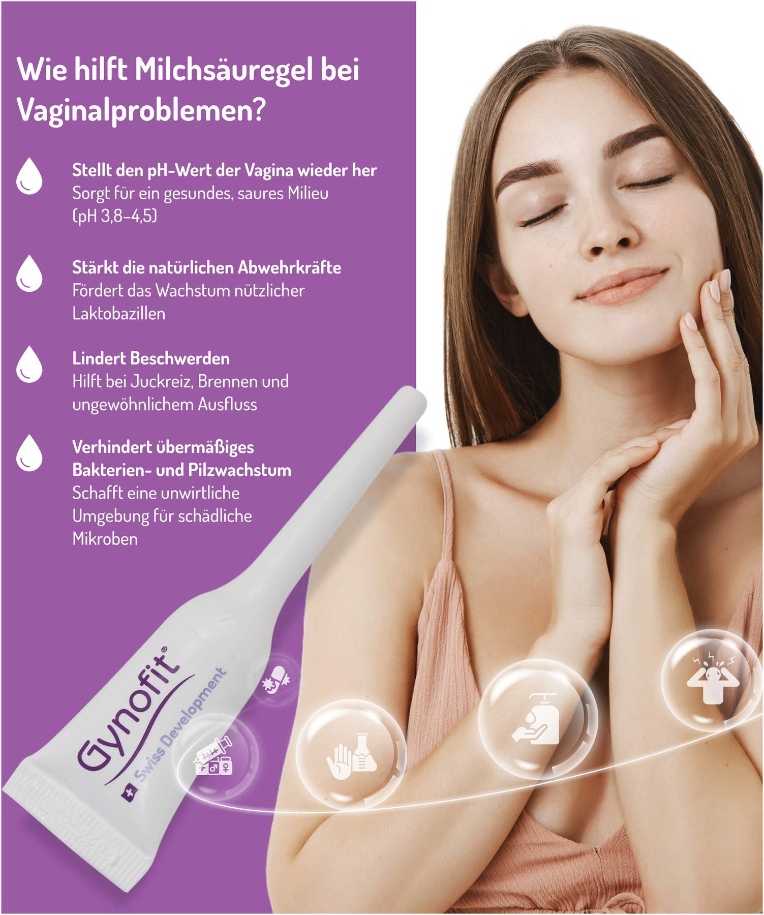 Gynofit Vaginalgel Mit Milchsäure 6 X 5 ml Gel