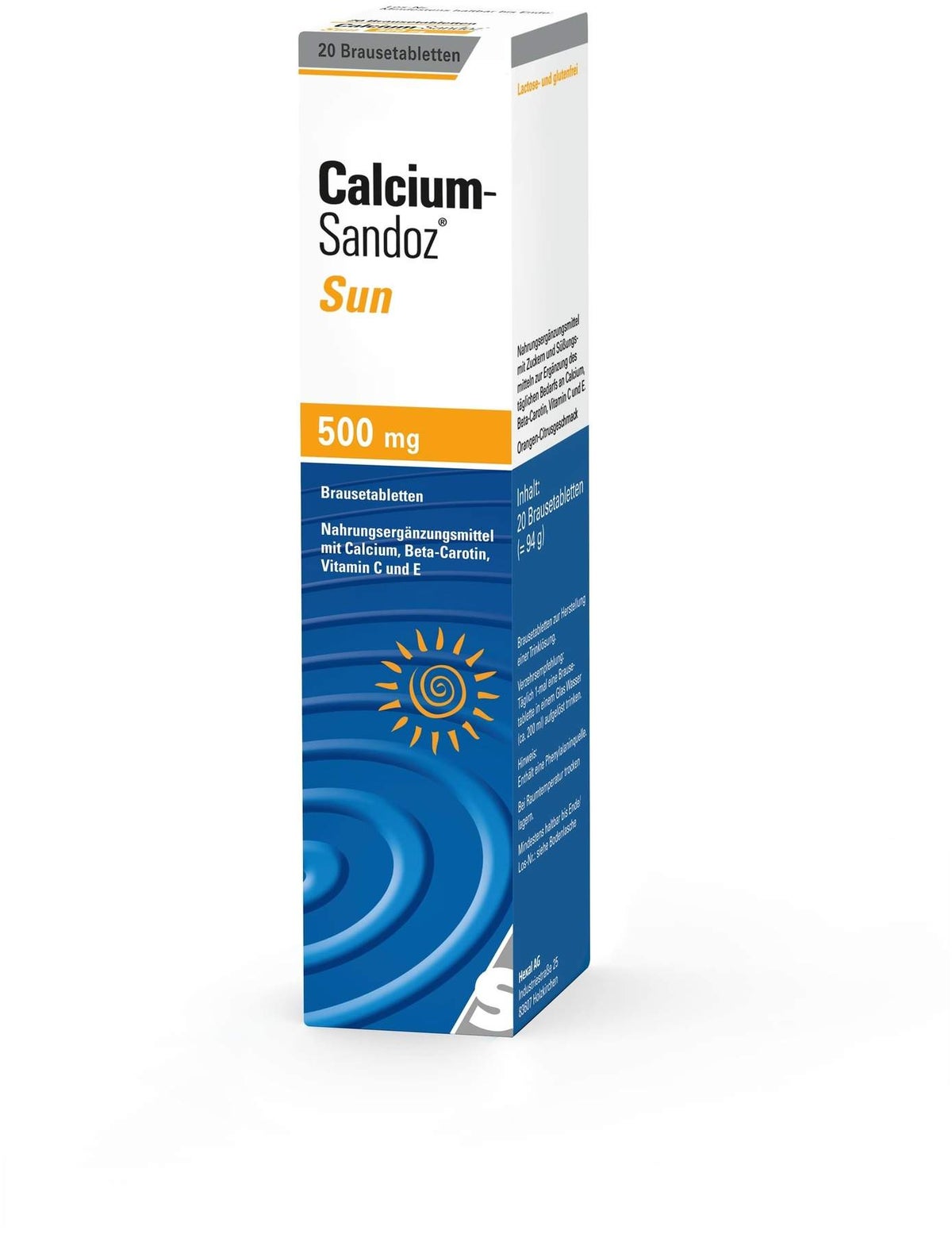 Calcium-Sandoz Sun 20 Brausetabletten