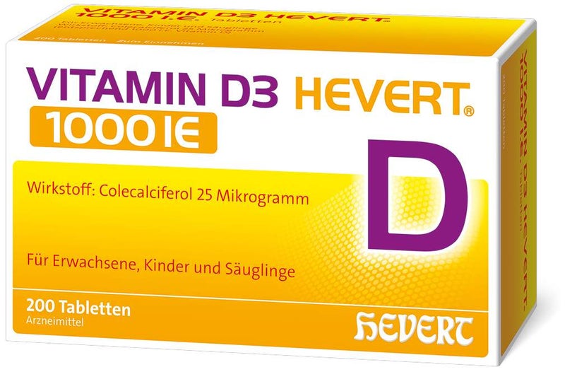 Vitamin D3 Hevert 1000 I.E. 200 Tabletten
