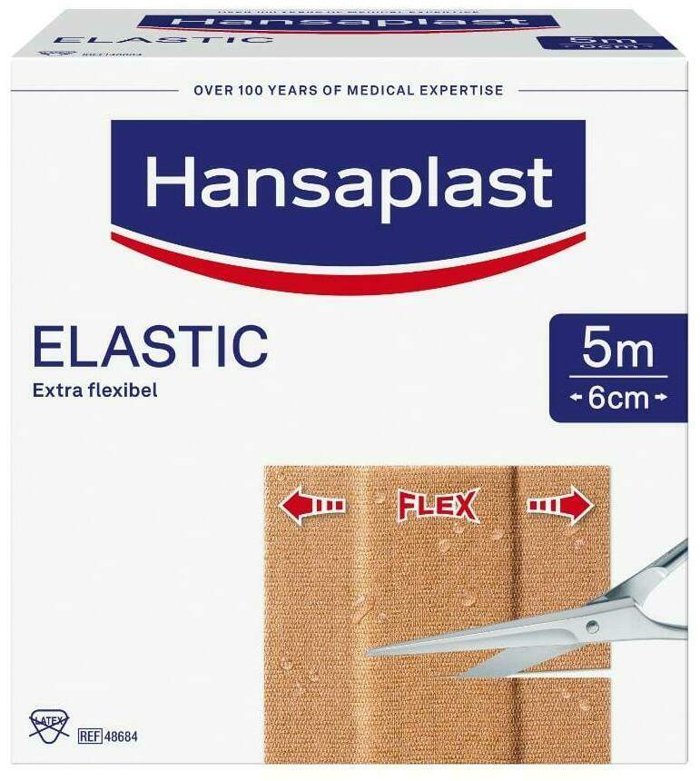 Hansaplast Elastic Pflaster 5 M X 6 cm