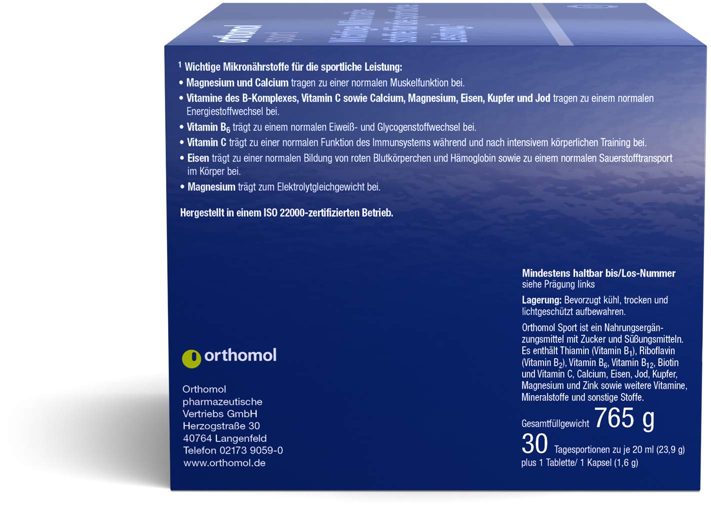 Orthomol Sport 30 Trinkampullen
