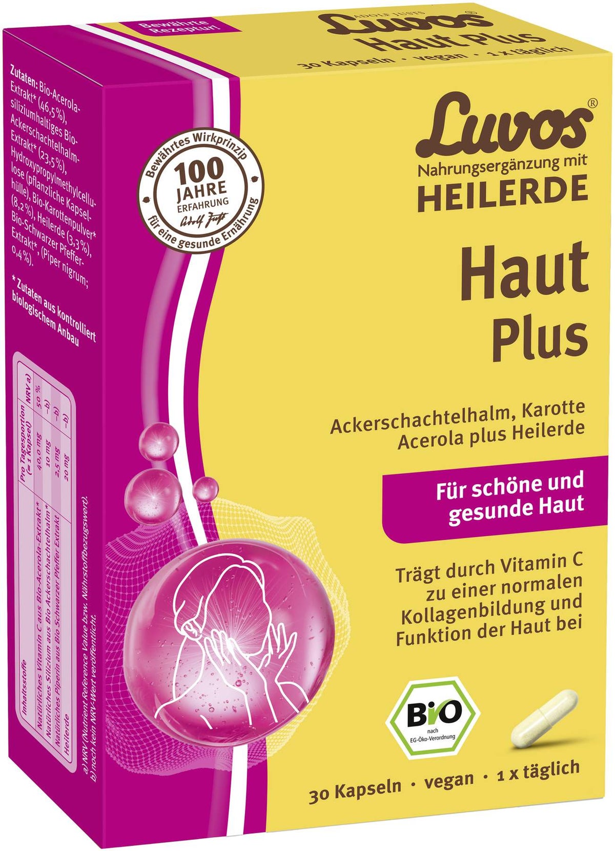 Luvos Heilerde Bio Haut Plus 30 Kapseln
