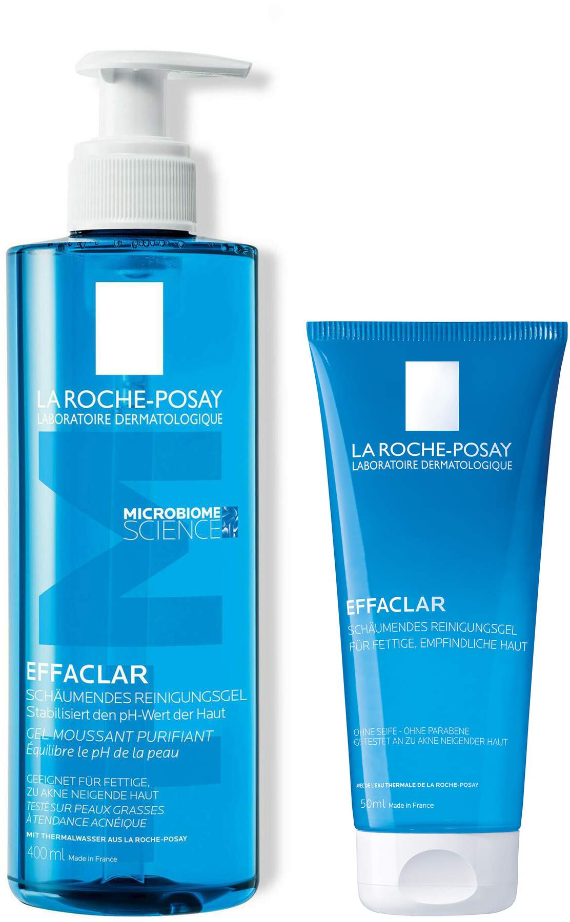 La Roche Posay Effaclar schäumendes Reinigungsgel 400 ml + gratis Effaclar Gel 50 ml