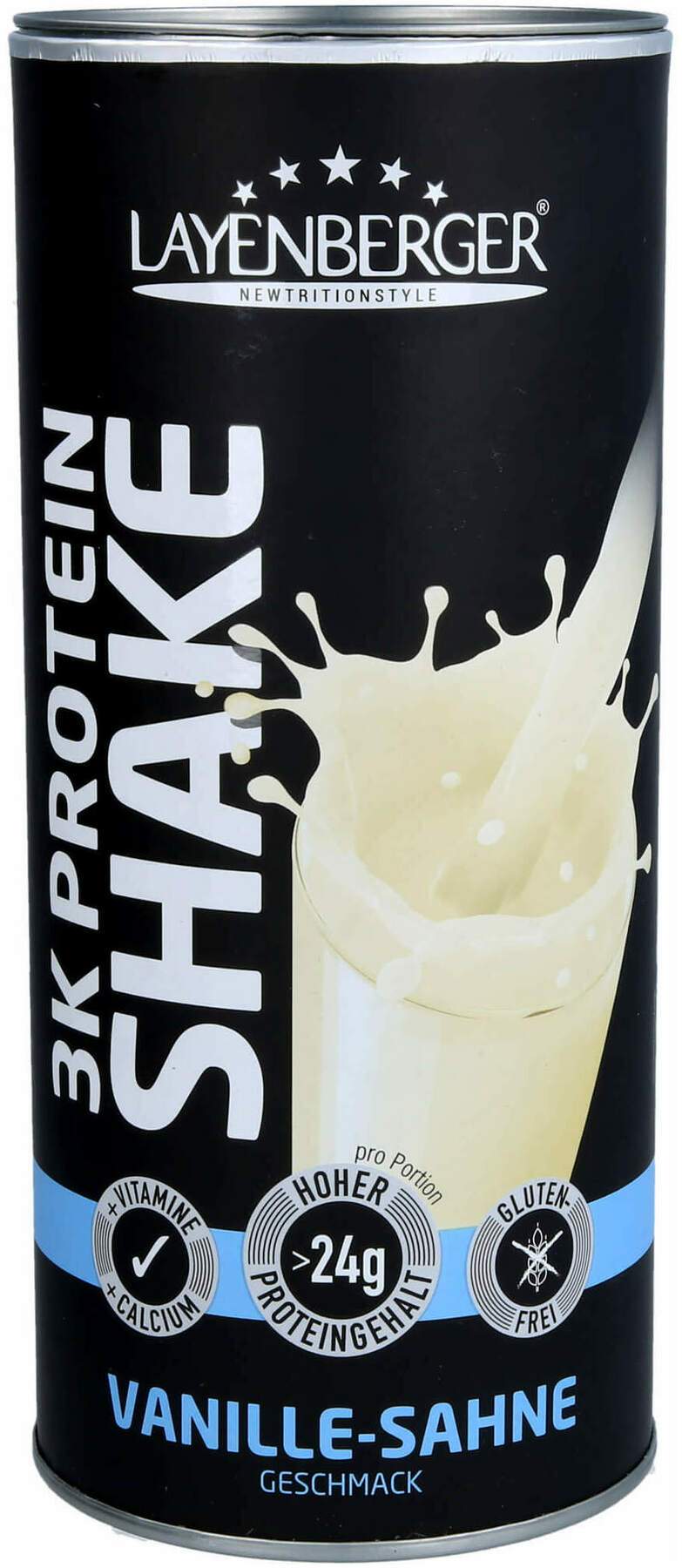 Layenberger 3k Protein Shake Vanille-Sahne Pulver  396g