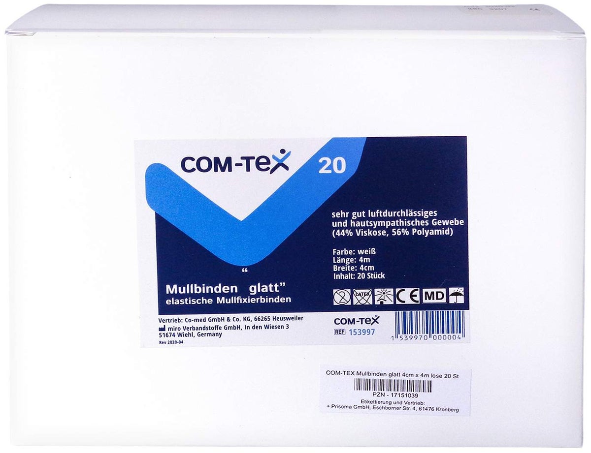Com Tex Mullbinden Glatt 4 cm X 4 M Lose  20 Stück