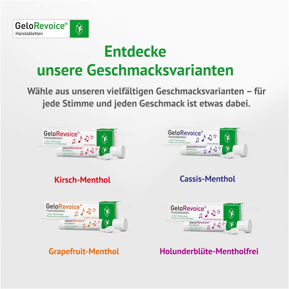 GeloRevoice Halstabletten Cassis Menthol 3 x 20 Lutschtabletten