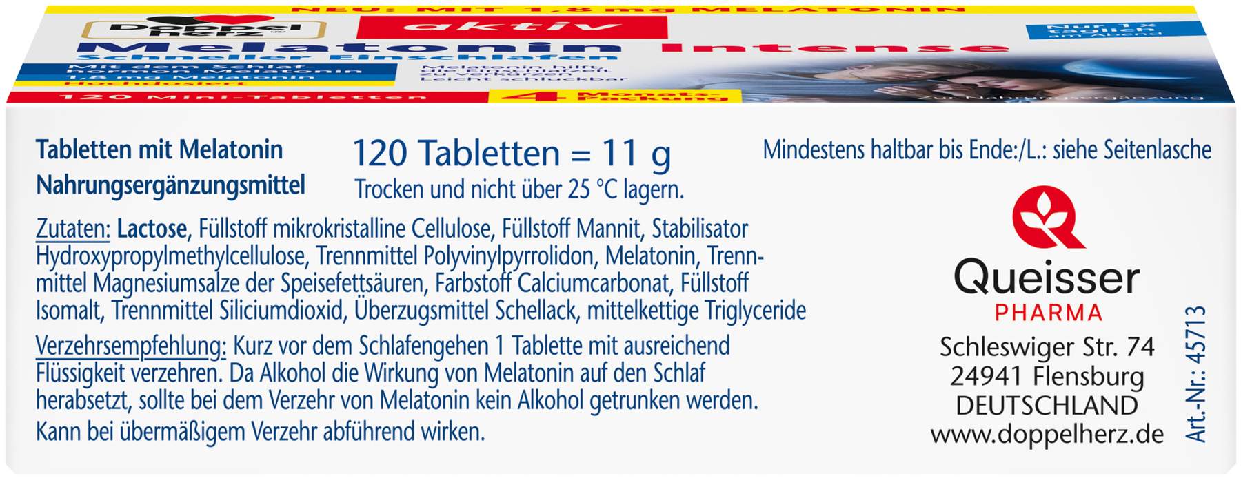 Doppelherz Aktiv Melatonin 120 Tabletten
