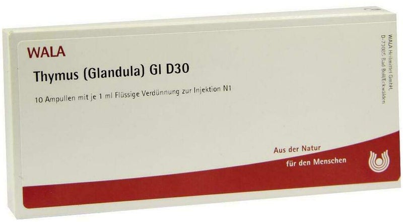 Wala Thymus Glandula Gl D30 10 X 1 ml Ampullen