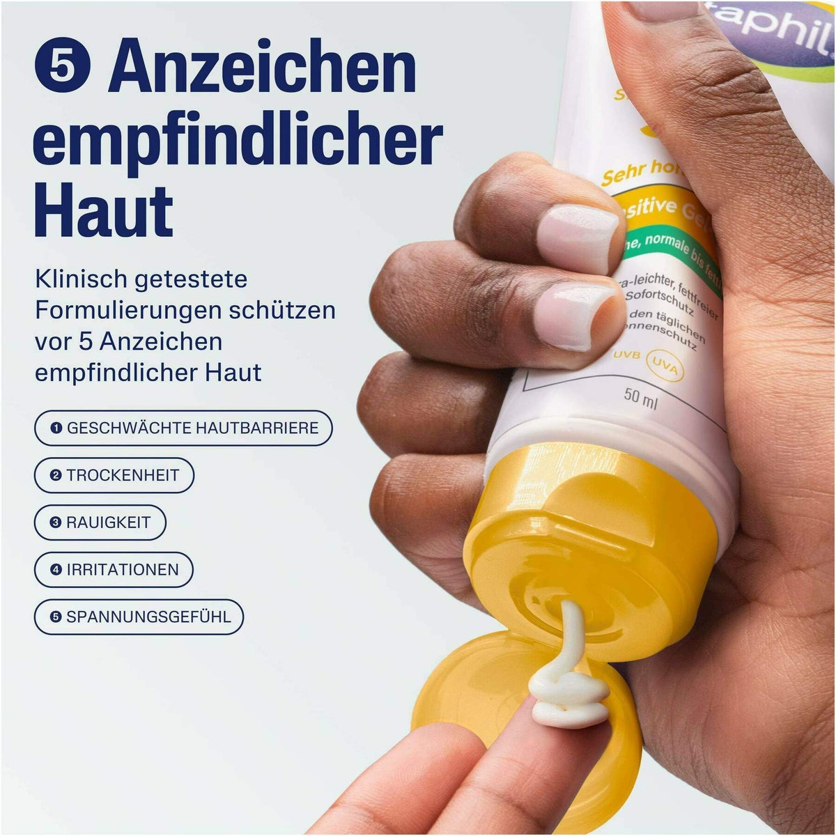 Cetaphil Sun Daylong SPF 50+ sensitives Gel - Fluid Gesicht 50 ml