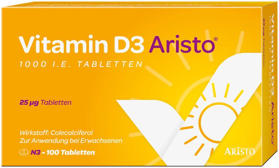 Vitamin D3 Aristo 1000 I.E. 100 Tabletten