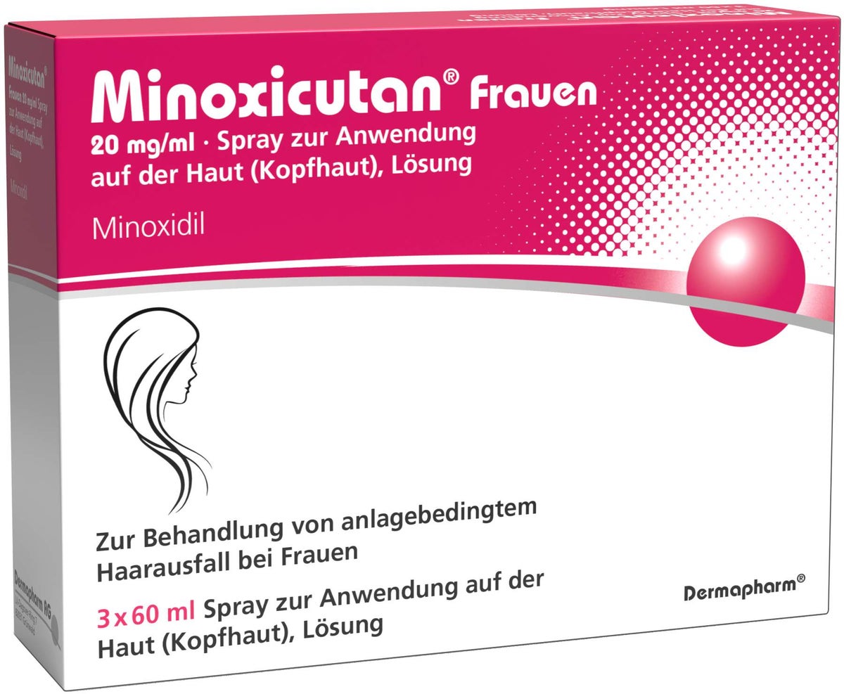 Minoxicutan Frauen 20 mg je ml Spray 3 x 60 ml