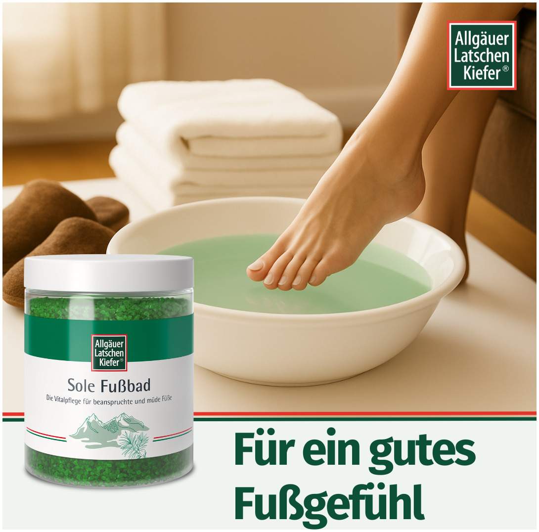 Allgäuer Latschenkiefer Sole Fußbad 350 G Bad