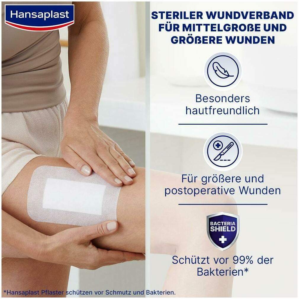 Hansaplast Sensitive 3XL Pflaster 10 x 15 cm 5 Stück