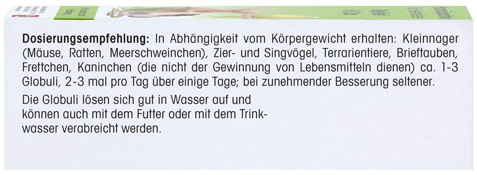 Revet H 4 Globuli F.Heimtiere 10g