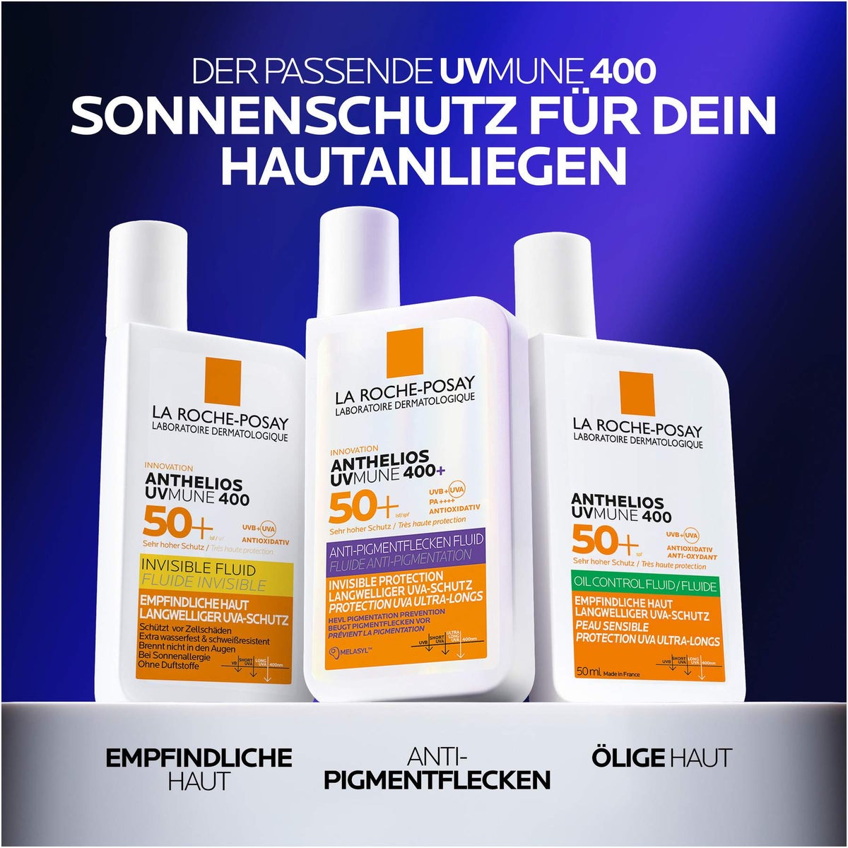 La Roche Posay Anthelios Invisible UVMune 400 LSF 50+ 50 ml Fluid