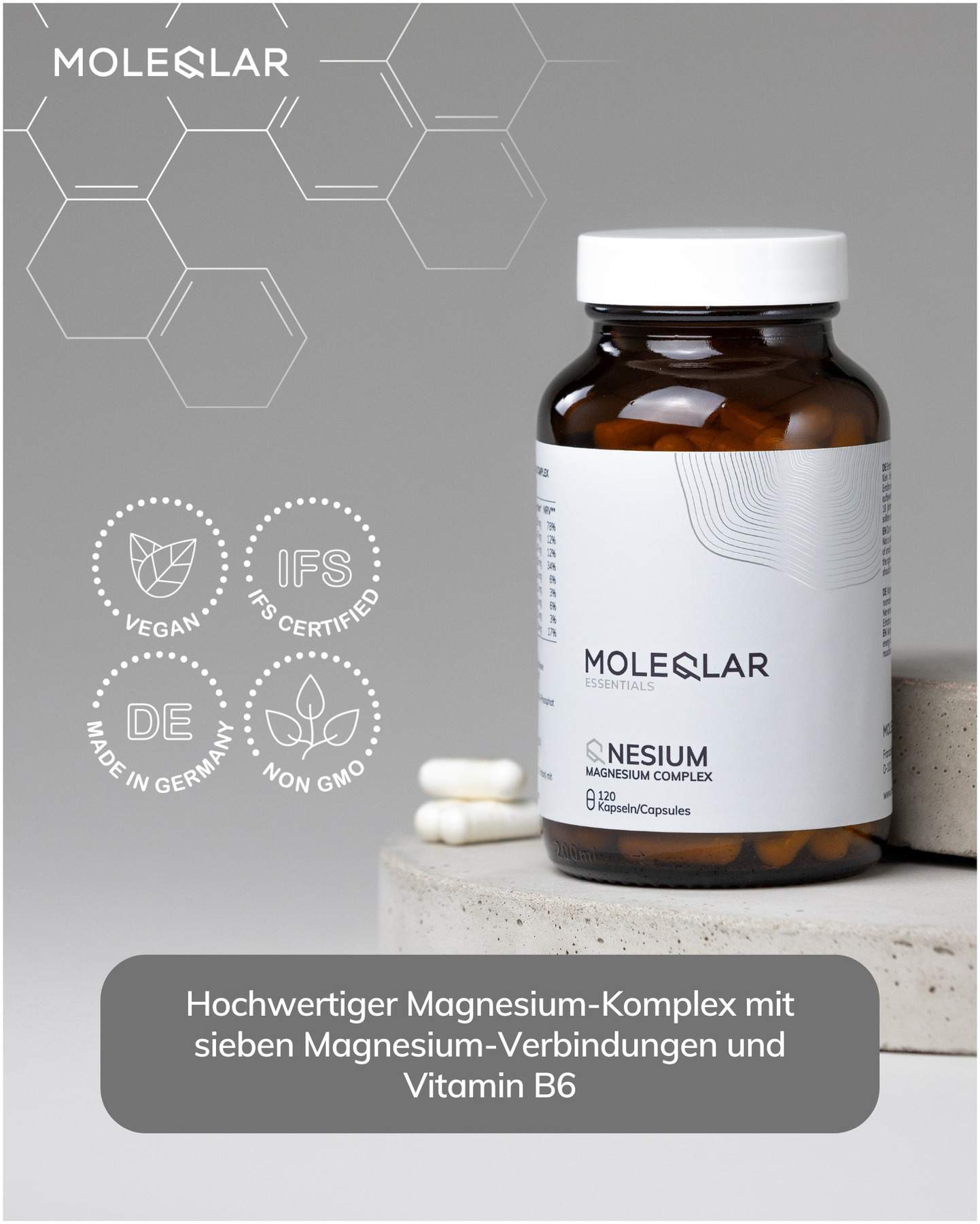MoleQlar Longevity QNESIUM 120 Kapseln