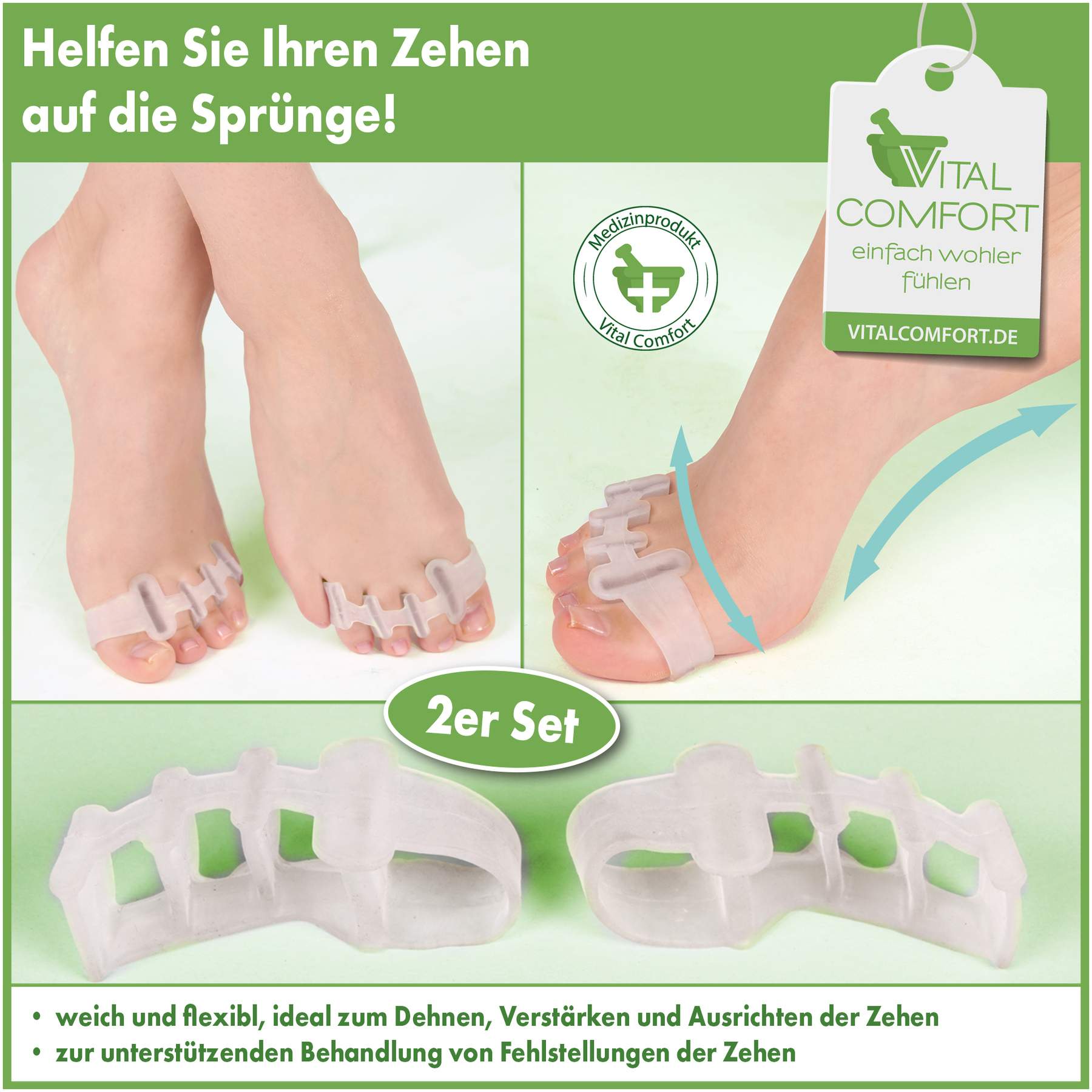 Vital Comfort Zehenspreizer 1 Paar