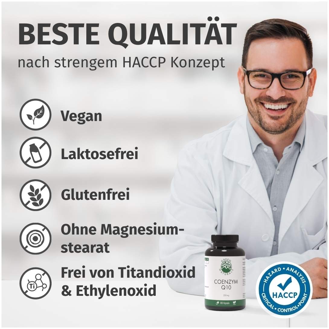 Green Naturals Coenzym Q10 250 mg Vegan Hochdos.