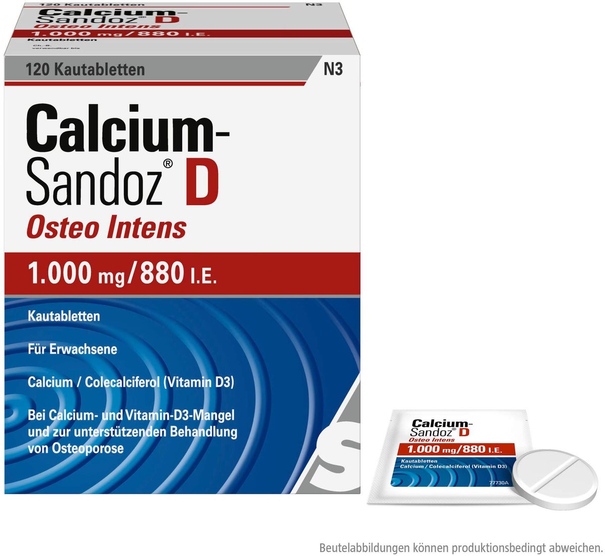 Calcium Sandoz D Osteo Intens 120 Kautabletten