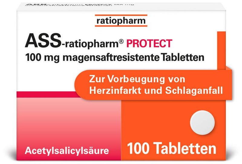 ASS-ratiopharm PROTECT 100 mg 100 magensaftresistente Tabletten