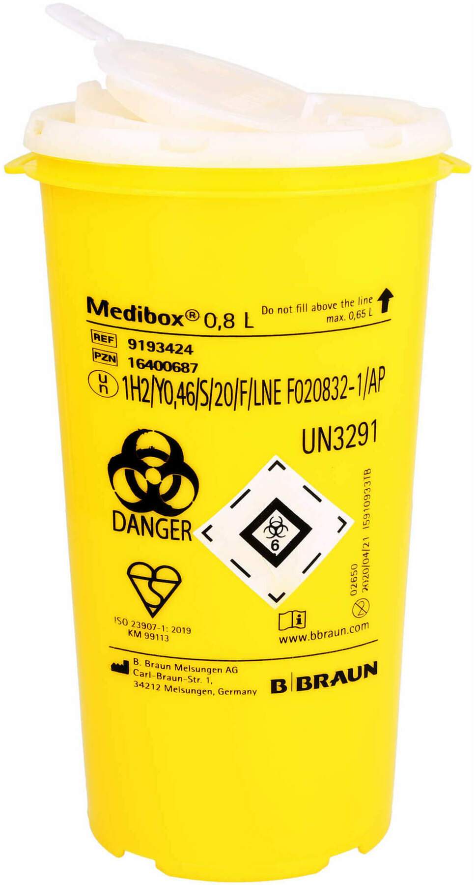 Medibox Entsorgungsbehälter 0,8 L 1 Stück