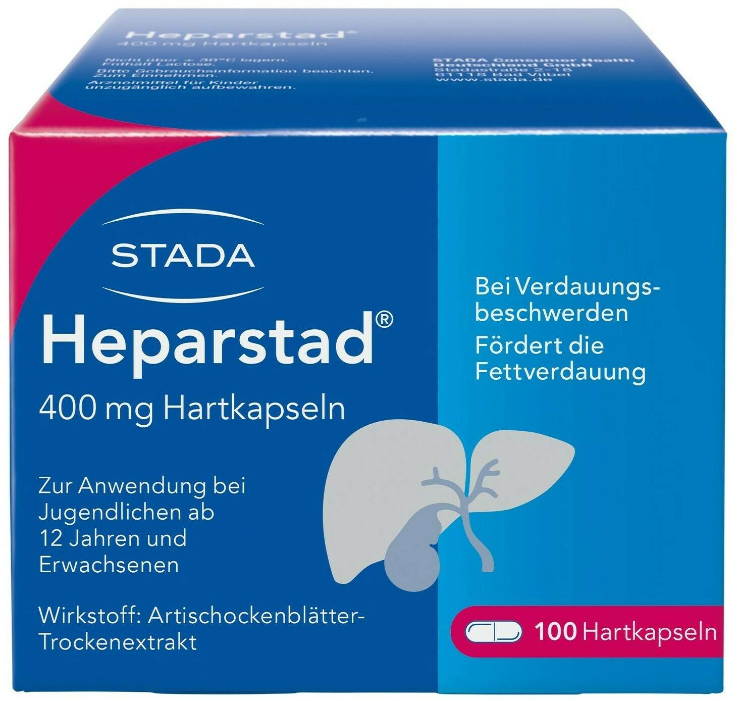 Heparstad 400 mg 100 Hartkapseln