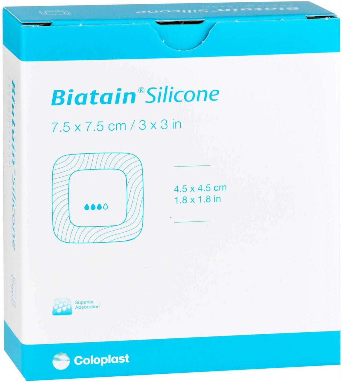 Biatain Silicone Schaumverband 7,5 X 7,5 cm 10 Stück