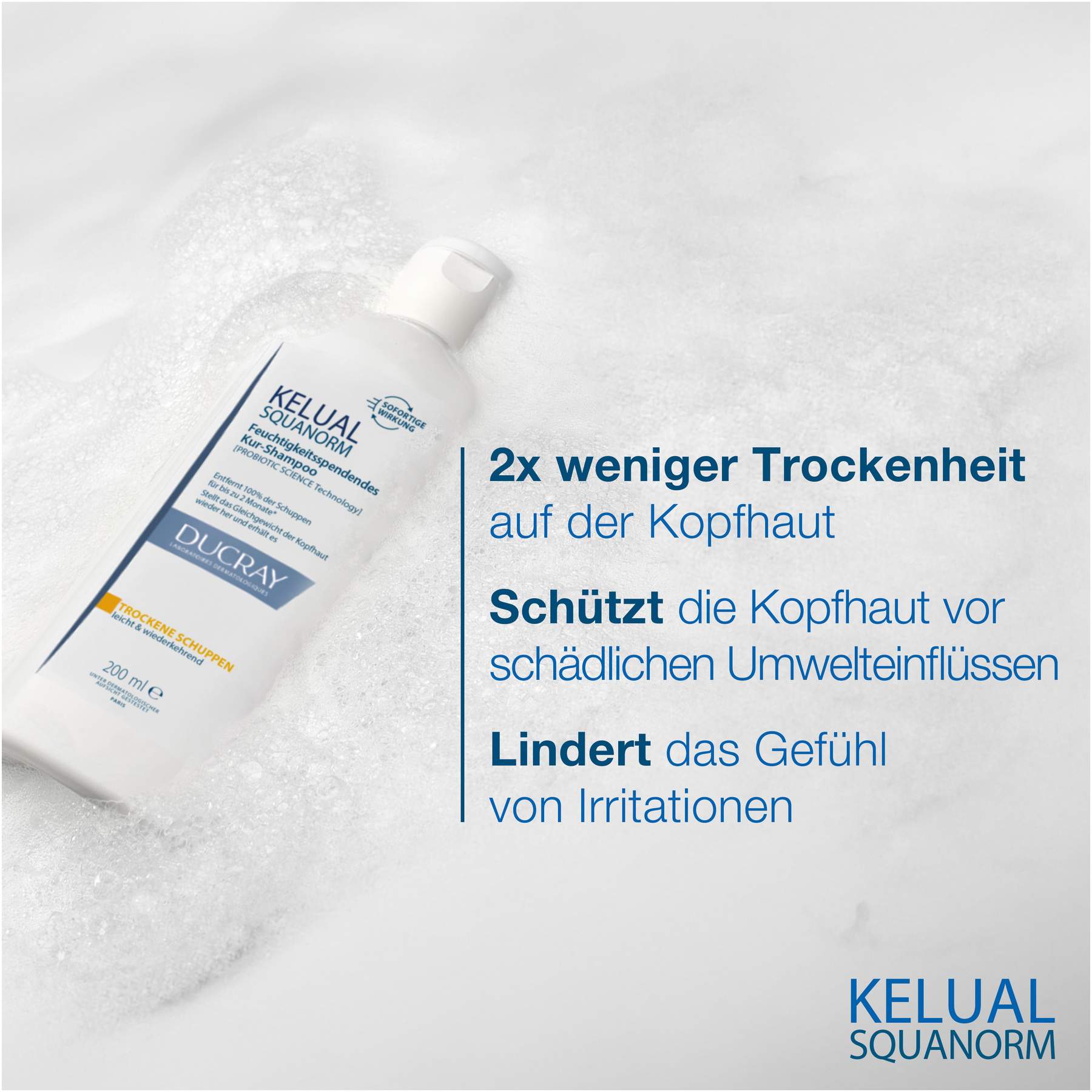 Ducray Kelual Squanorm trockene Schuppen 200 ml Shampoo
