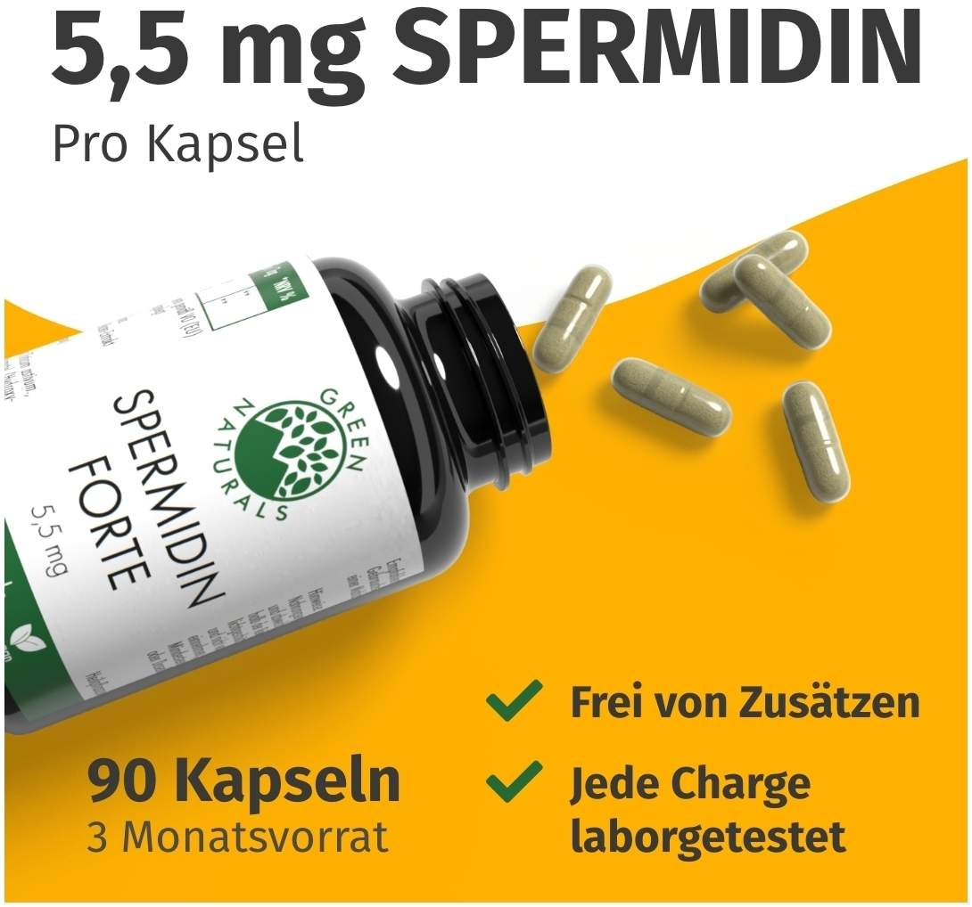 Green Naturals Spermidin Forte 5,5 mg 90 Kapseln