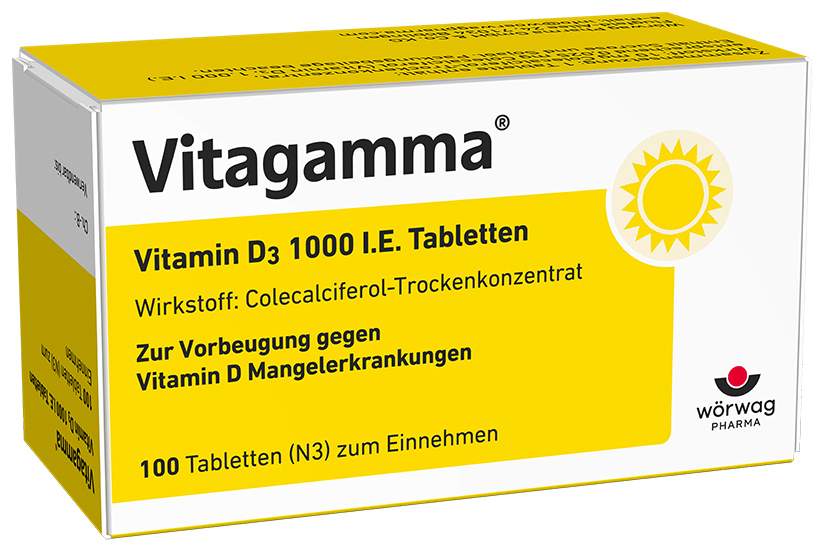 Vitagamma Vitamin D3 1000 I.E. 100 Tabletten