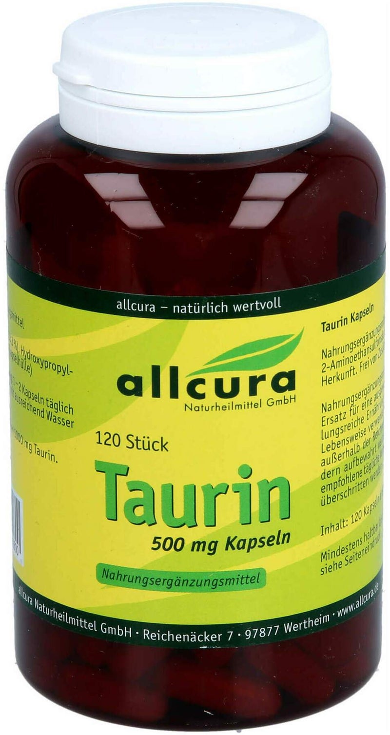 Taurin 500 mg Kapseln 120  Stück