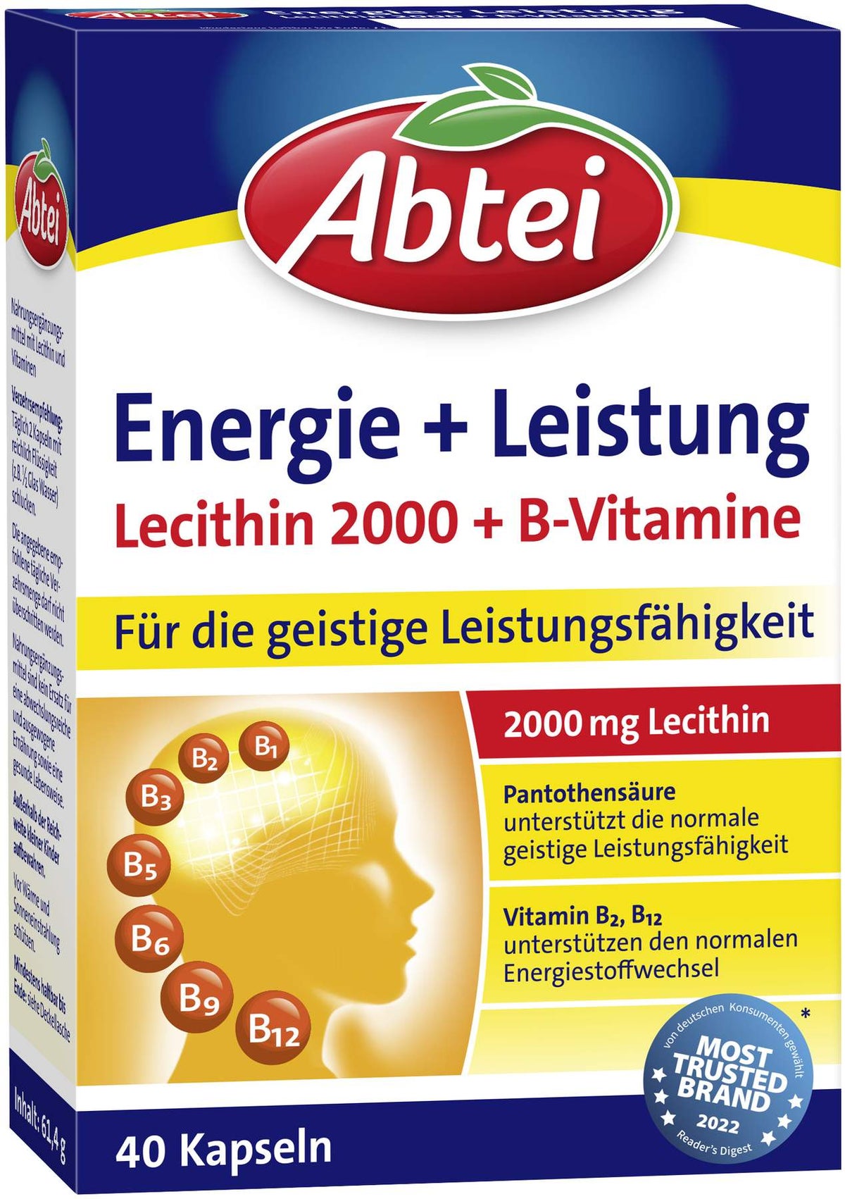 Abtei Energie+leistung 40 Kapseln