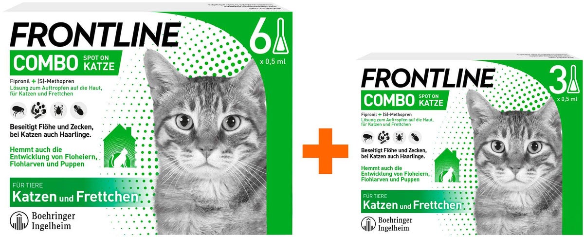 Frontline Combo Spot on Katze 6+3 Pipetten
