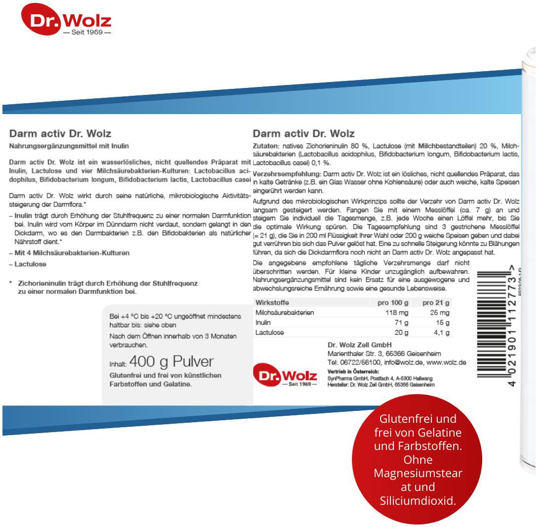 Darm Activ Dr.Wolz 400 G Pulver