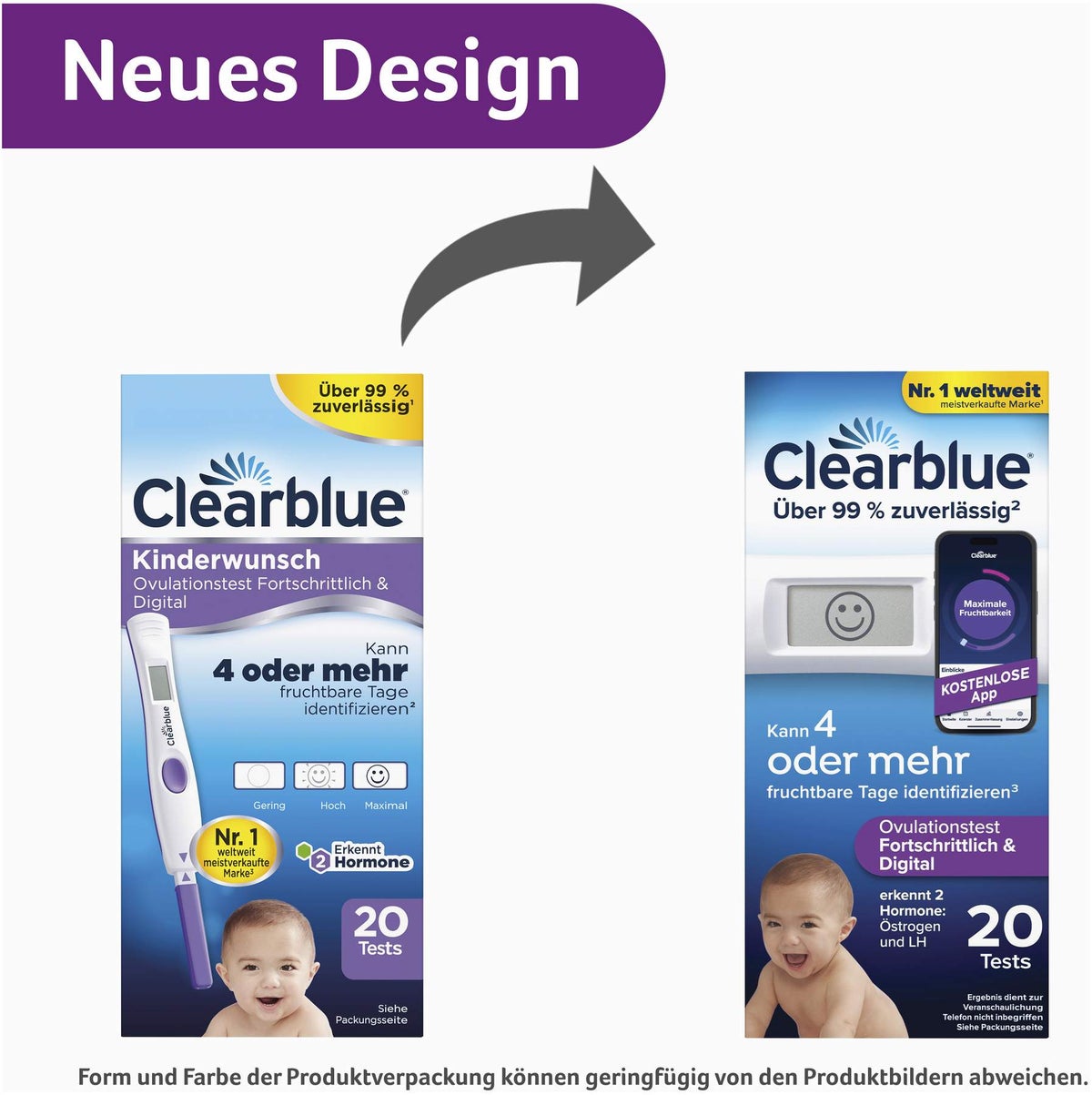 Clearblue Ovulationstest Fortschrittlich & Digital - 20 Tests